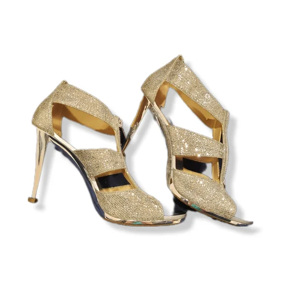 Michael Kors Shoes Michael Kors Berkley Tstrap Gold Stiletto